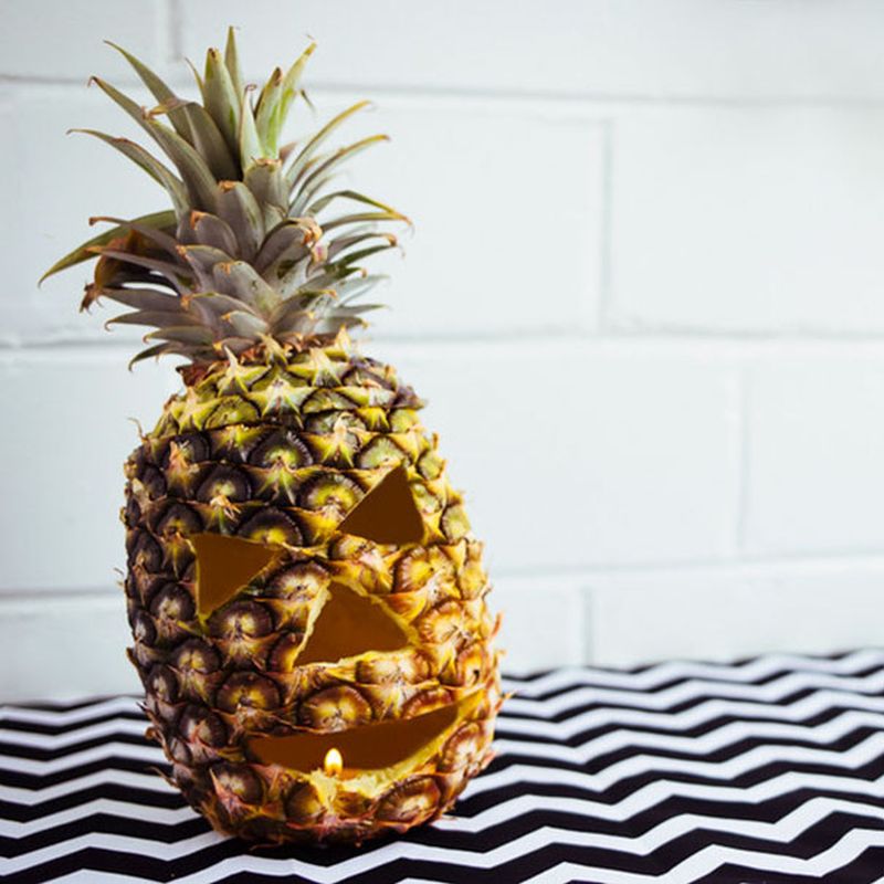 Pineapple Jacko'Lantern Ideas to try Instead of Pumpkin Carving