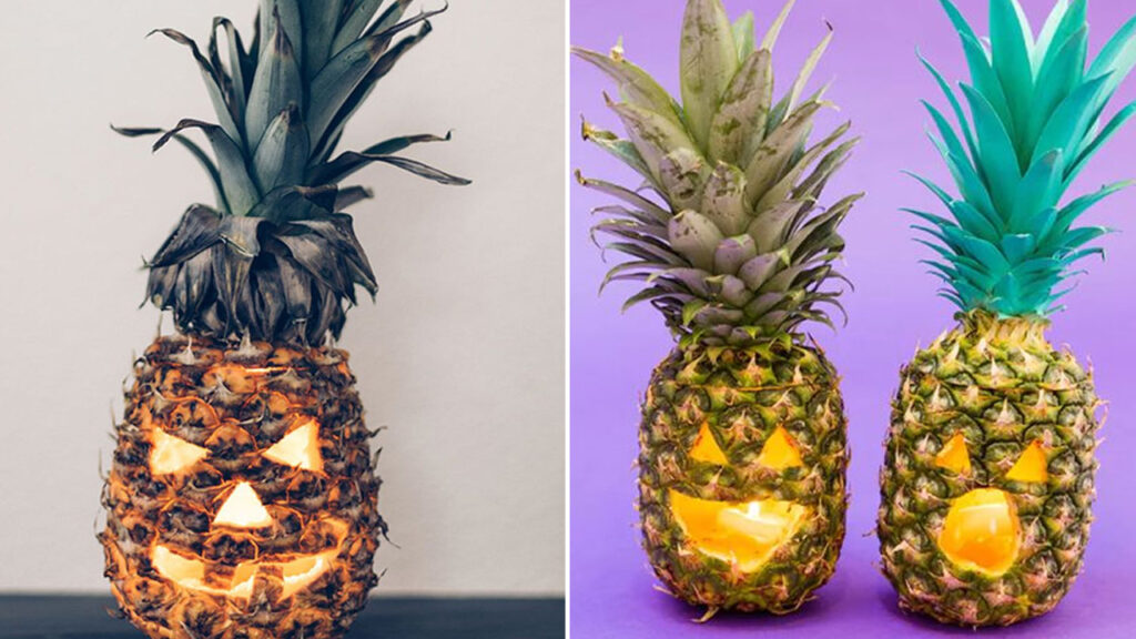 Swap Pumpkin Jack-o-lantern with Pineapples for This Year’s Halloween