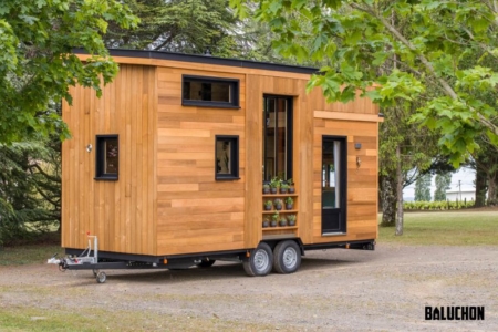 Baluchon Builds 20-ft Long Tiny House with Two Separate Loft Bedrooms