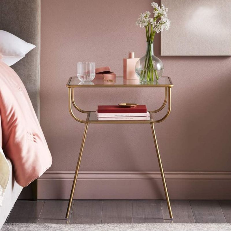 EKR Bedside Table with Glasstop