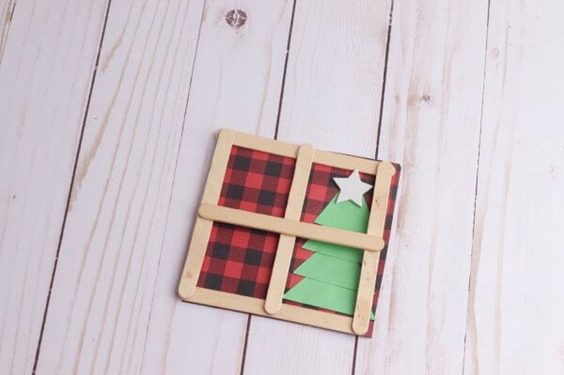 Popsicle DIY Christmas decoration