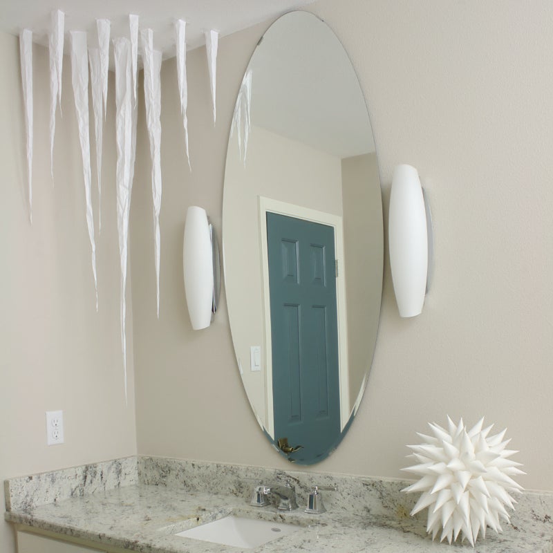 paper icicles for ceiling decoration