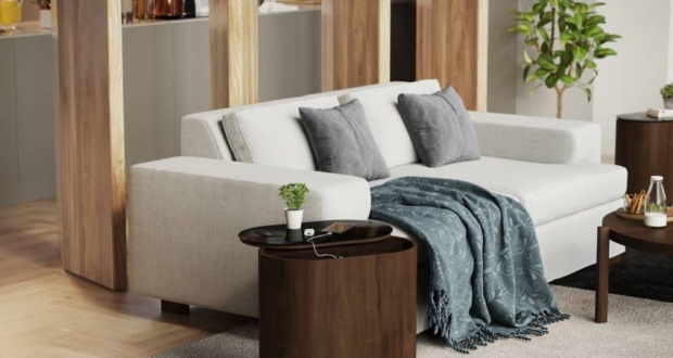 Dot Table by DE.CI Features built-in Alexa, Wireless Charging Top, Speakers, More
