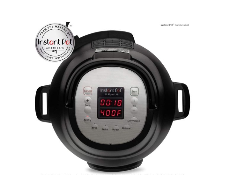 Instant Pot Air Fryer Lid is Available on Amazon for 80