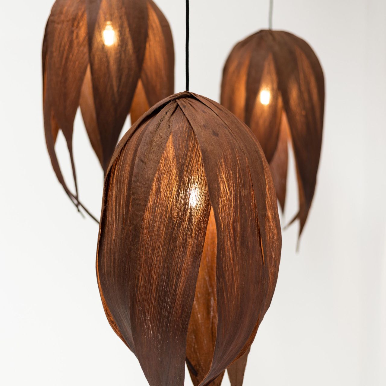 Couro Lamps are Made From Palm Leaves that Look Like Real Leather