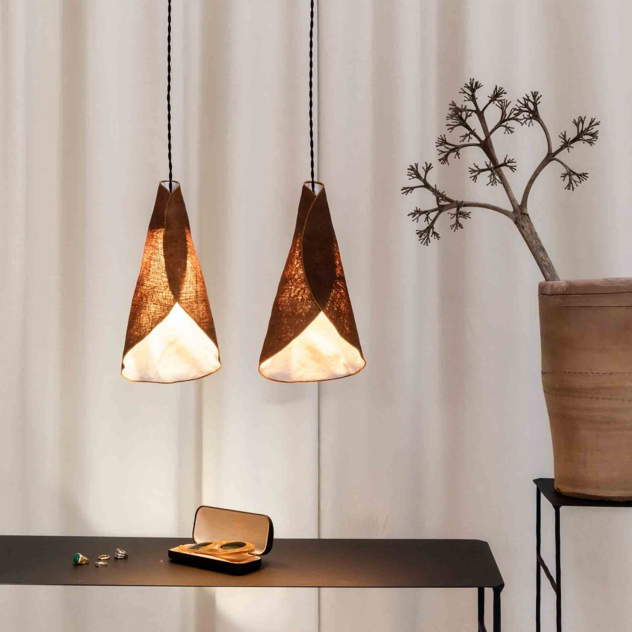 Couro Lamps are Made From Palm Leaves that Look Like Real Leather