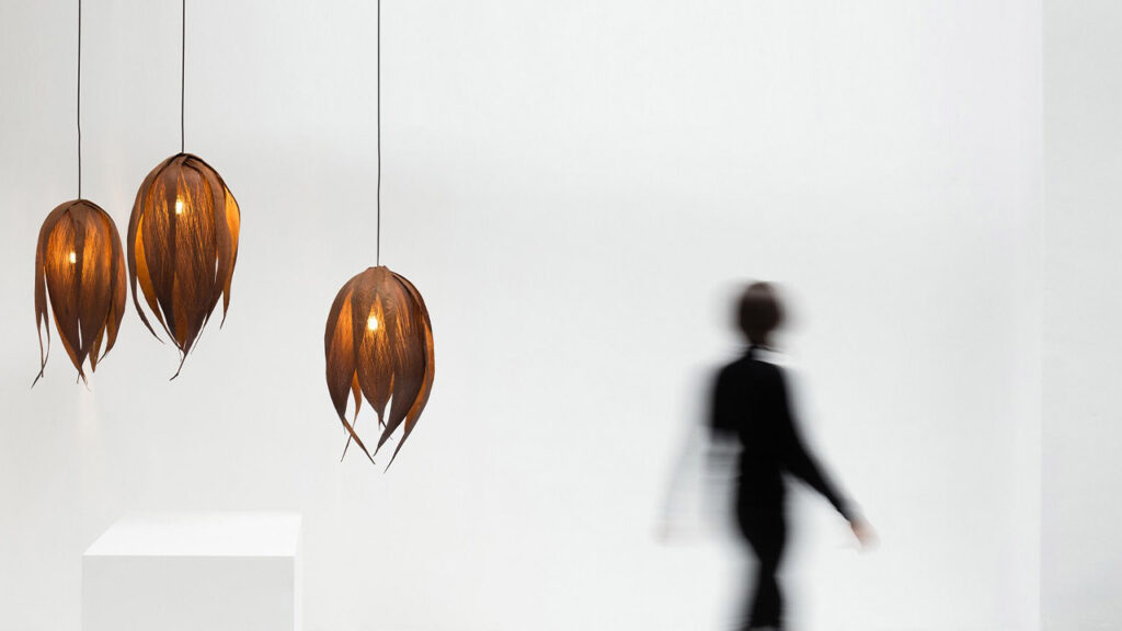 Couro Lamps are Made From Palm Leaves that Look Like Real Leather