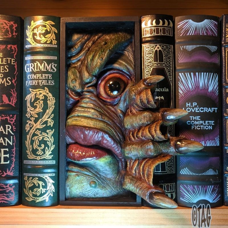 Bibliophiles will Love These Bookend Monsters by Tom Taggart