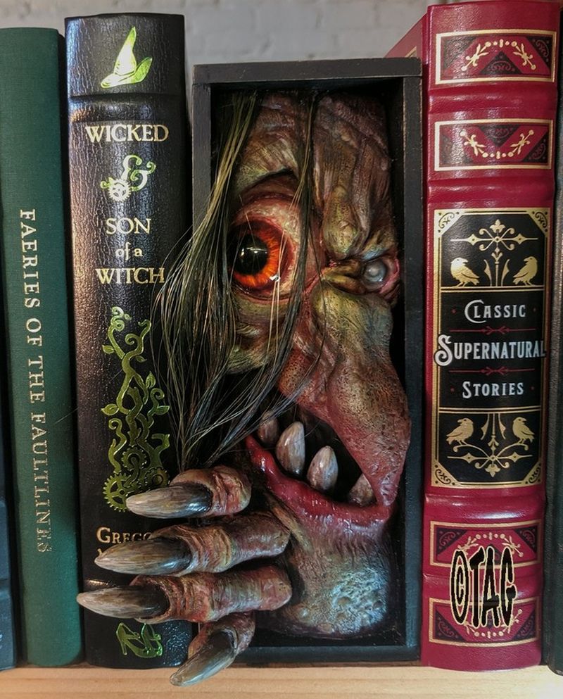 Bibliophiles will Love These Bookend Monsters by Tom Taggart