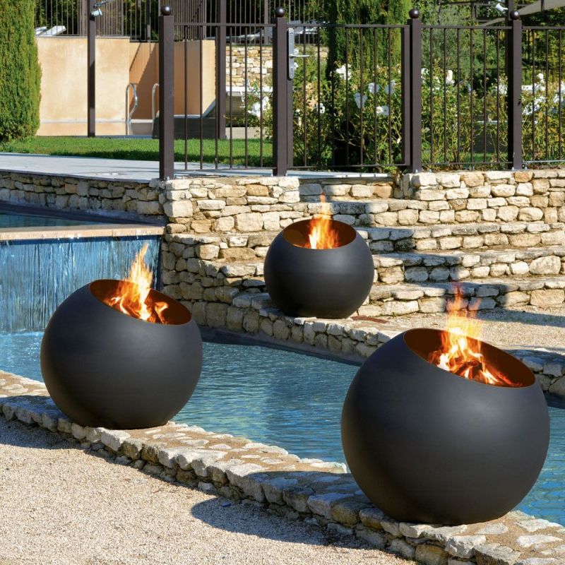 Bubble Outdoor Wood-Burning Fire Pit from Focus Fireplaces