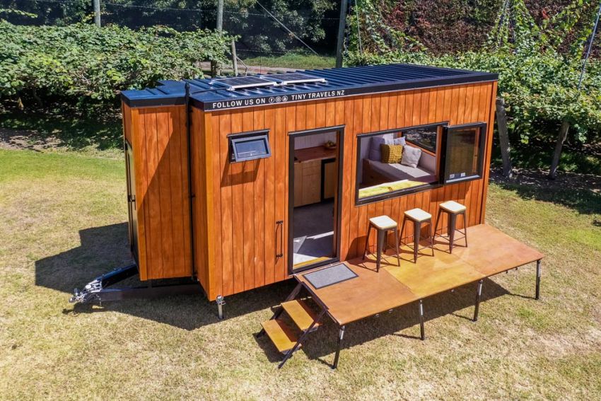 Couple Shifts to Tiny House for Travelling New Zealand