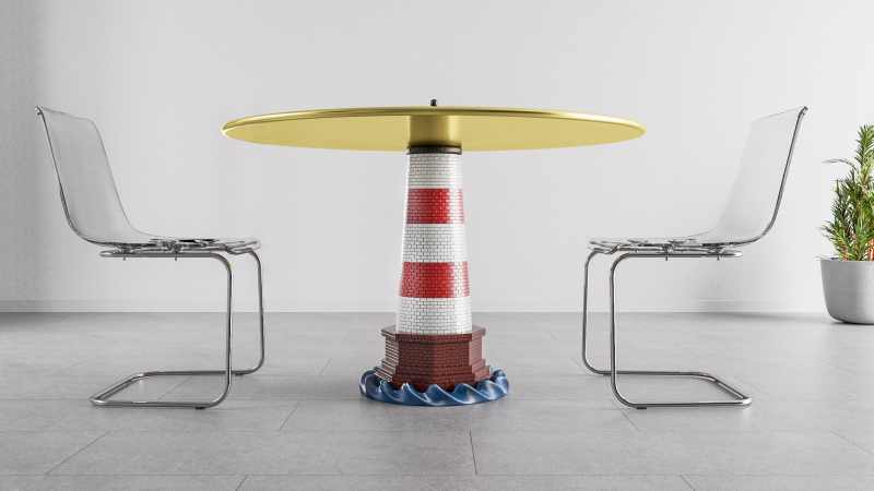 Lighthouse Dinning Table by Stelios Mousarris