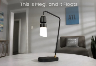 Megi Levitating Lamp can be Controlled with Voice Commands