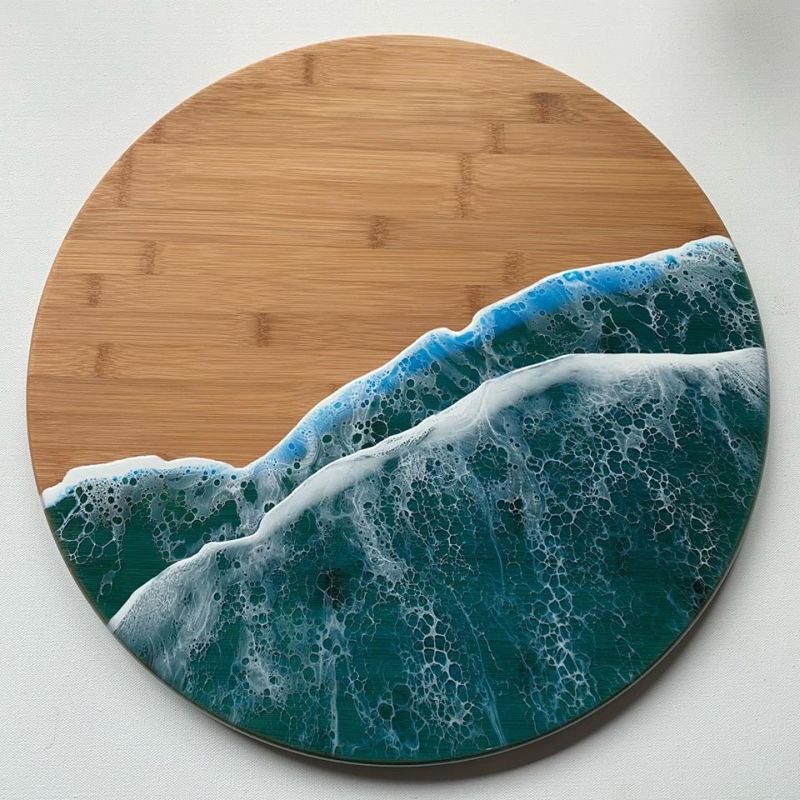 Roni Langley’s Resin Artworks are Inspired by NC Beaches 