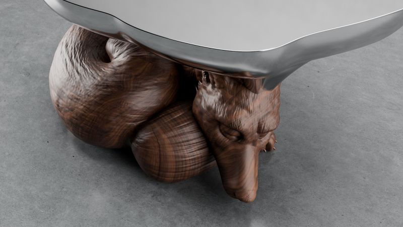 Dreaming Fox Table by Stelios Mousarris