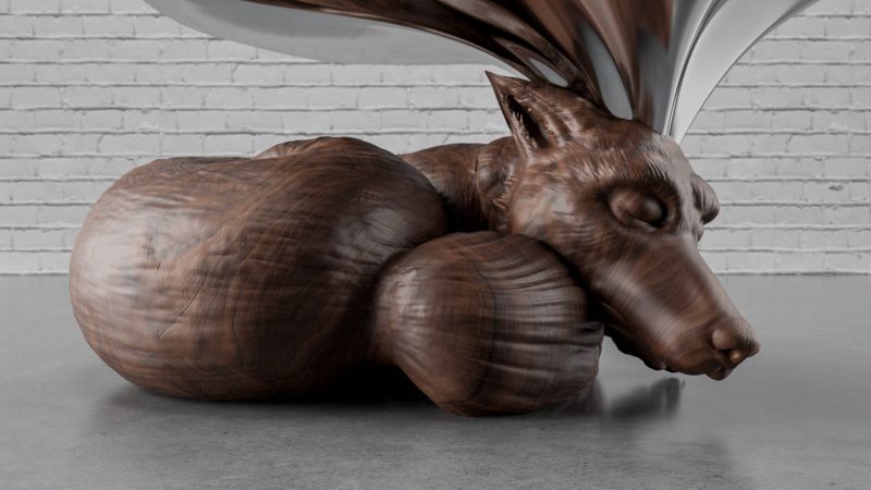 Dreaming Fox Table by Stelios Mousarris