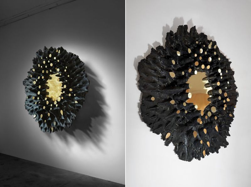 Eduard Locota Launches New Carbon Series of Wall Artworks Made of Coal and Resin