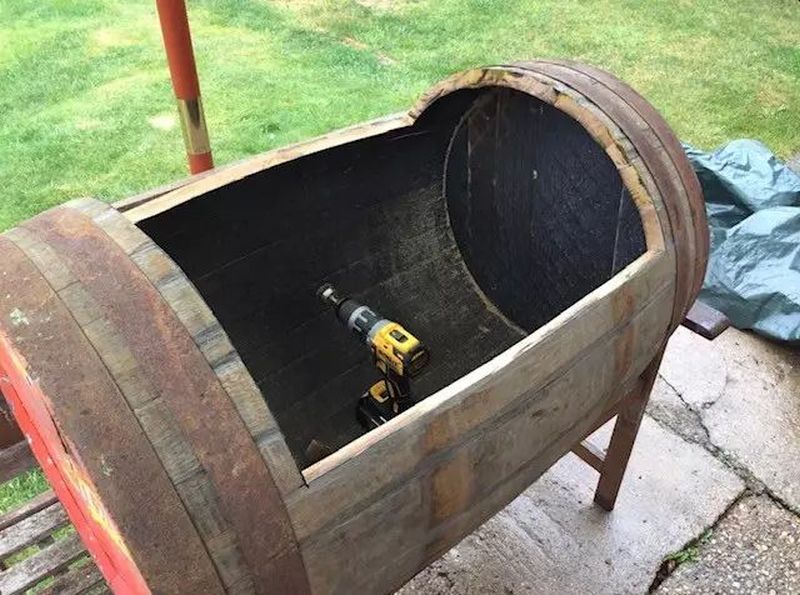 Harry Newman, a UK-based dad-to-be who has crafted a crib for his unborn child out of a Jack Daniel's whisky barrel