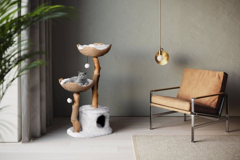 This Cat Tower Made from Premium Materials is Purr-Fect