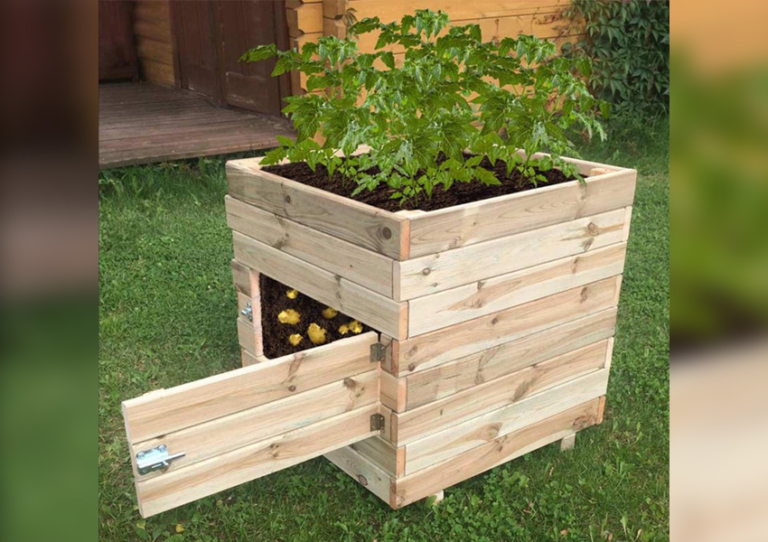 DIY Wooden Potato Planter You can Build Easily