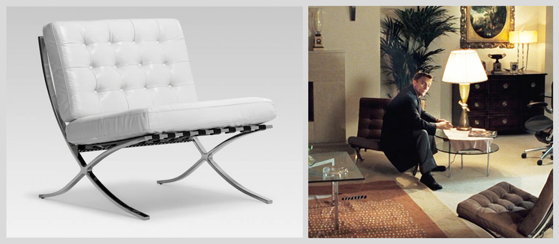 Barcelona-Chair-by-Mies-van-der-Rohe-&-Lilly-Reich - Famous Chairs in Movies and Pop Culture