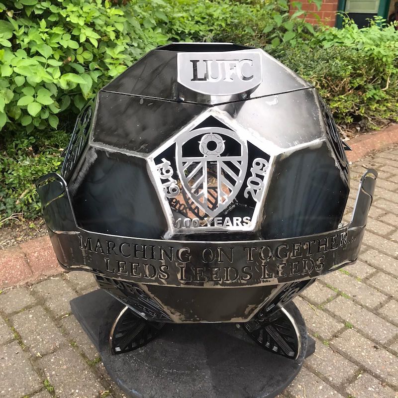 Leeds United FC Wood Burner by Burned by Design