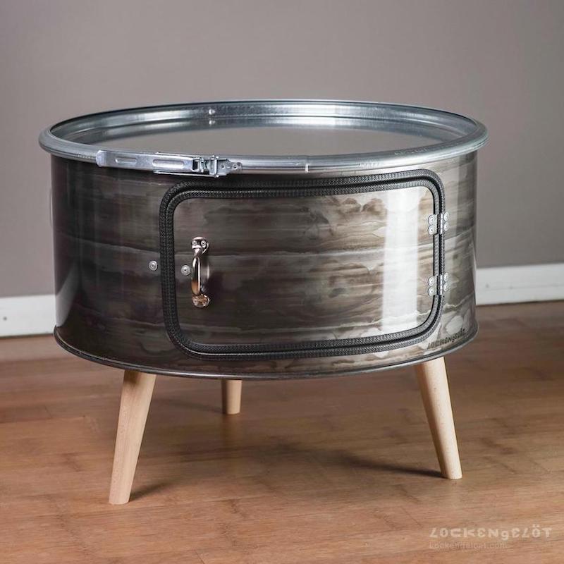 BOB, Coffee Table Made of an Oil Barrel 