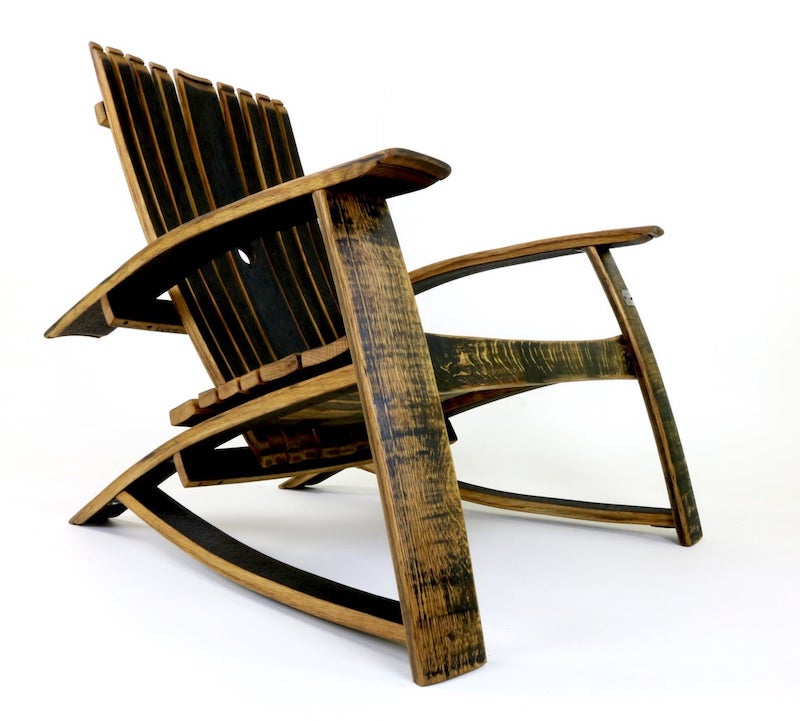 Bourbon Barrel Adirondack Chair by Hungarian Workshop