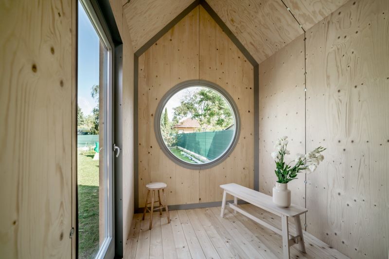 Hello Wood's Affordable Cabin Kabinka Serves as A Backyard Office All Year Round