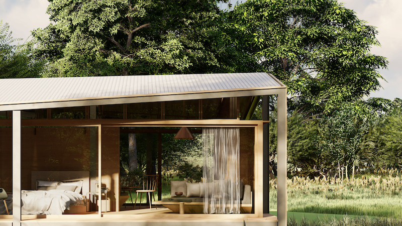 Stilt Studios Builds Tiny Tetra House Using Recycled Tetra Pak Cartons