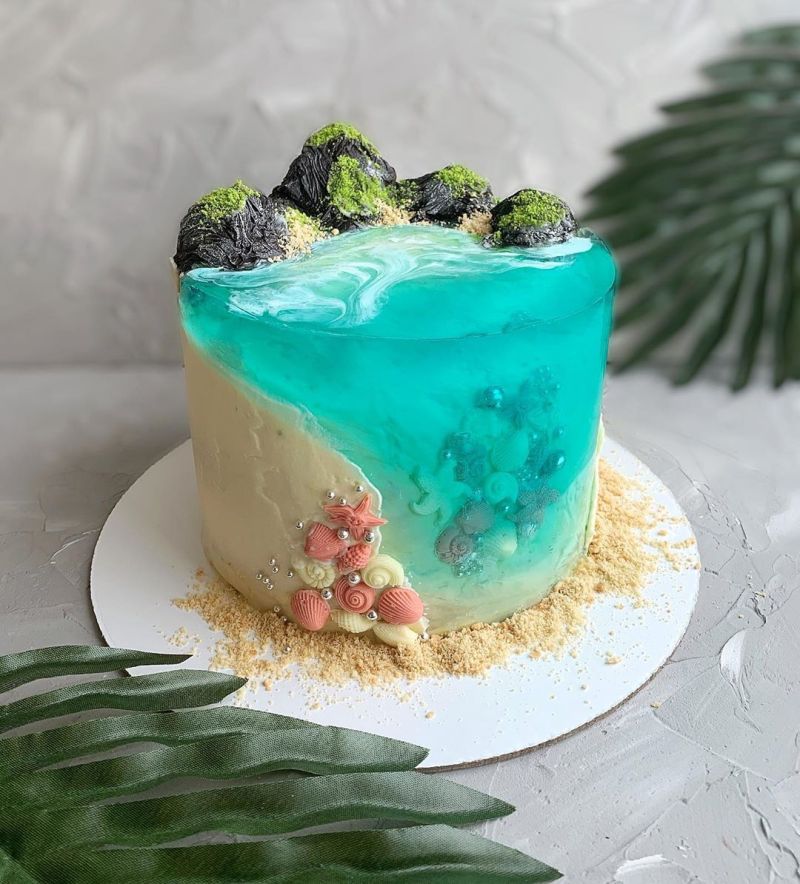 Island Jello Cake - Aria Art