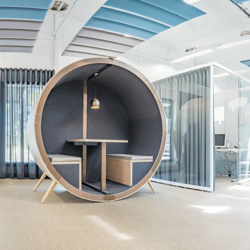 This Office Meeting Pod is Perfect for 1-4 People