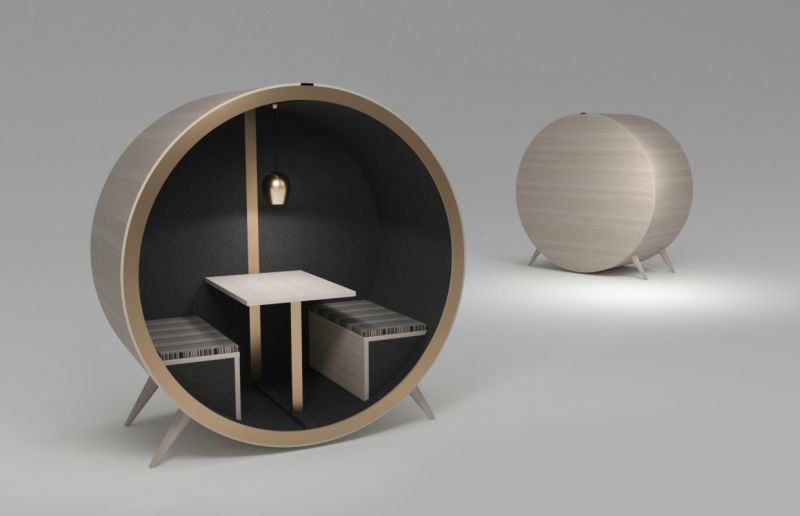 This Office Meeting Pod is Perfect for 1-4 People