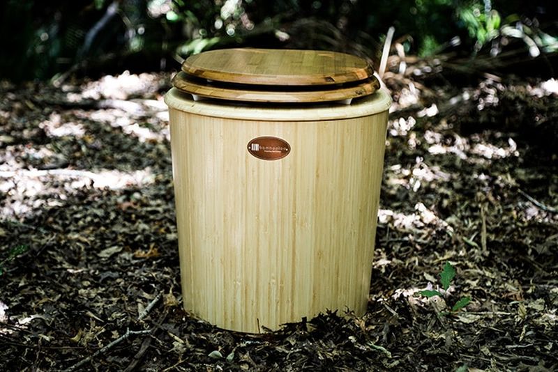 Bambooloo Waterless Composting Toilets are Made of Bamboo