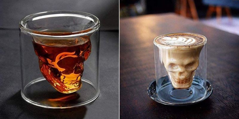 Impress Your Friends with This Unique Skull Shot Glass 