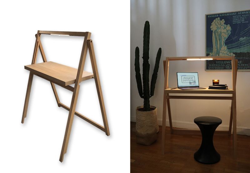 MARCEL Folding Desk by Christophe Gernigon Studio is a Space-Saver