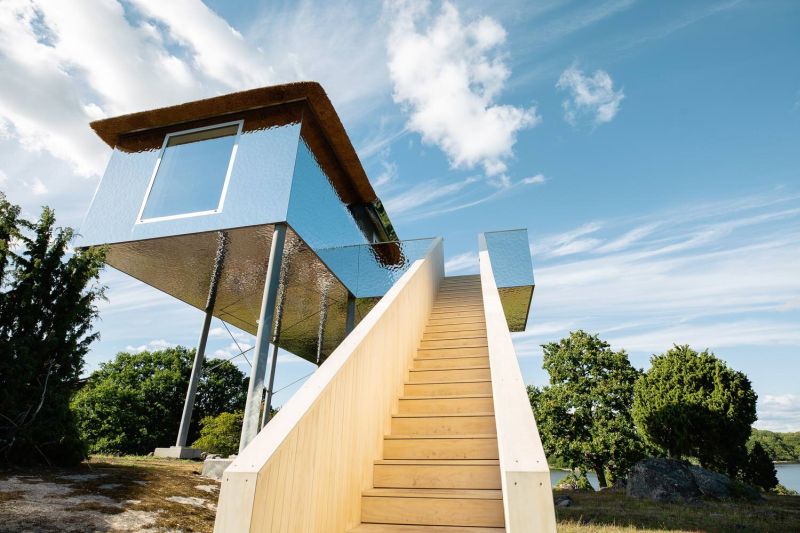 SynVillan Mirror Cabin is Newest Addition at Eriksberg Nature Reserve