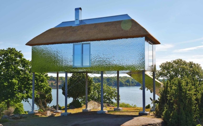 SynVillan Mirror Cabin is New Addition to Eriksberg Nature Reserve