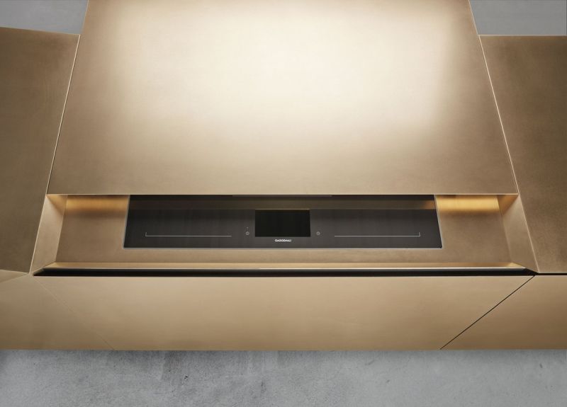 FOLD Kitchen Island by STEININGER is made of Metal Materials 