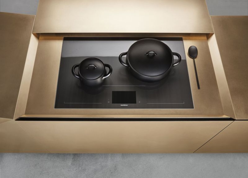 FOLD Kitchen Island by STEININGER is made of Metal Materials 