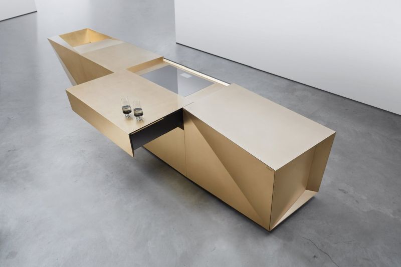 FOLD Kitchen Island by STEININGER Makes Huge Statement