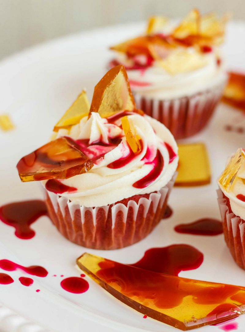 Blood Cupcakes for Halloween 