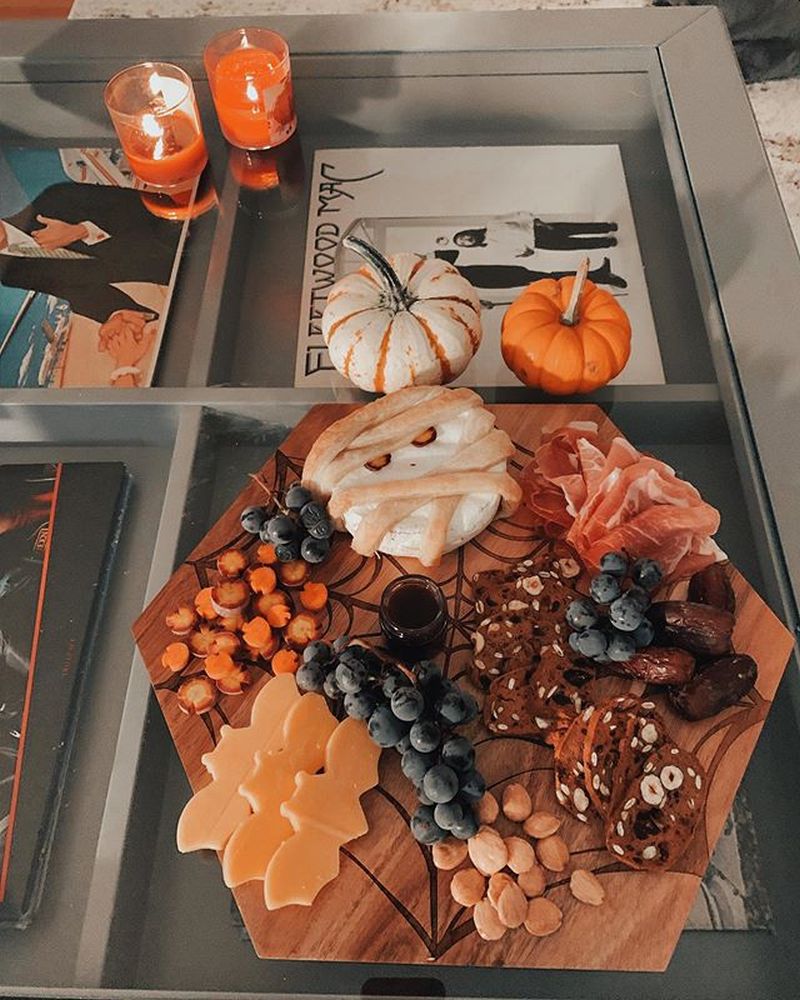 colorful Halloween Grazing Board