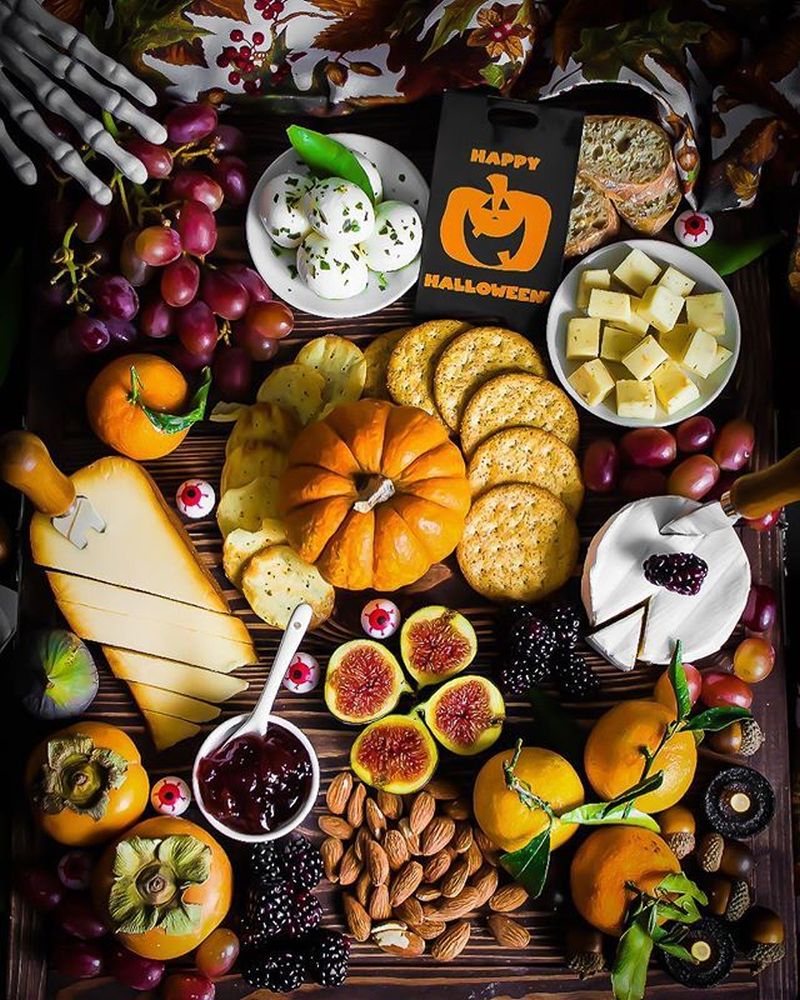 colorful Halloween Grazing Board