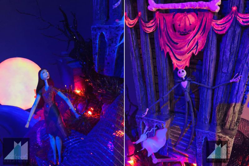 Jack and sally in Halloween Town