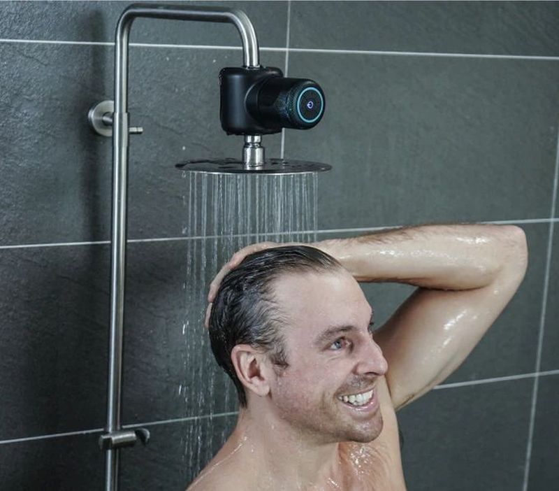 Shower Power Pro: The Hydropower Shower Speaker with LED Lights