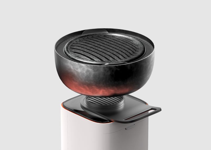 This Charcoal Grill is Designed for Smokeless Indoor BBQ Sessions 