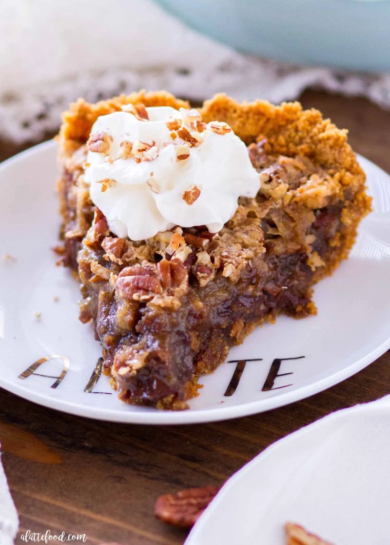 Chocolate Pecan Pie with Graham Cracker Crust