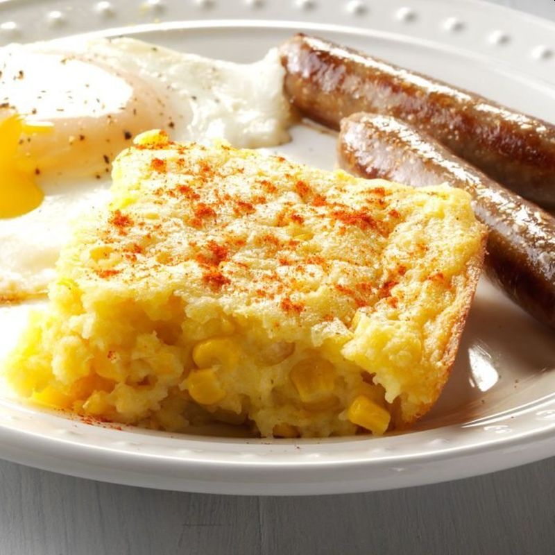 Thanksgiving Dinner Cornbread pudding Side Dish 