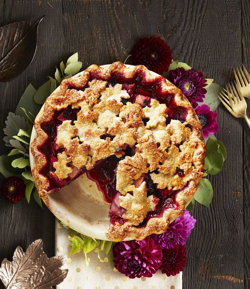 Pear Blackberry Pie